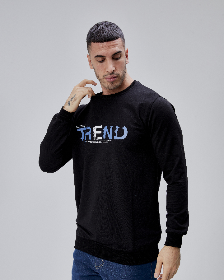 Resim Paul&More Erkek Sweat Trend Baskı 0 Yaka 2 İp