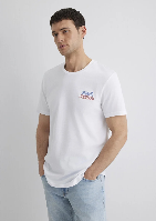 Resim Mavi Baskılı Erkek T-Shirt M066841-620