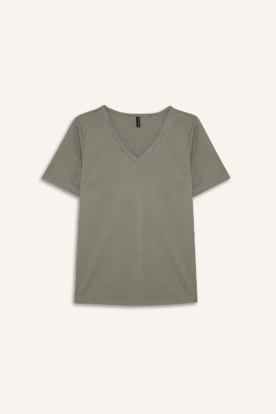 Resim Defacto Kadın Kısa Kol T-shirt K5057AZ/GN1102