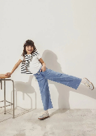 Resim Mavi Lorı Kız Çocuk Jean Pantolon M7010036-89486