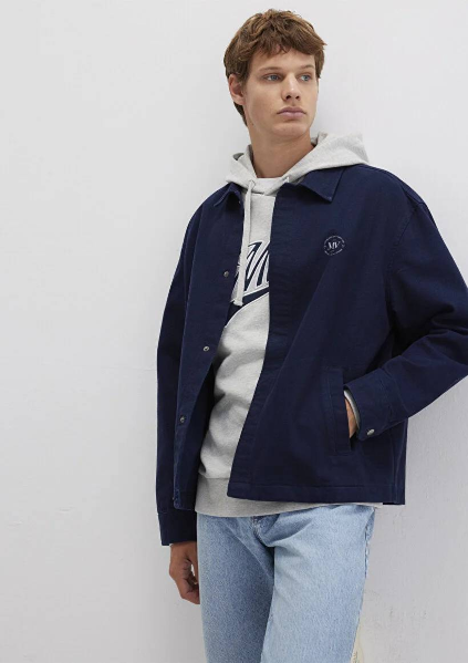 Resim Mavi Uzun Kol Erkek Gömlek M0211687-86415