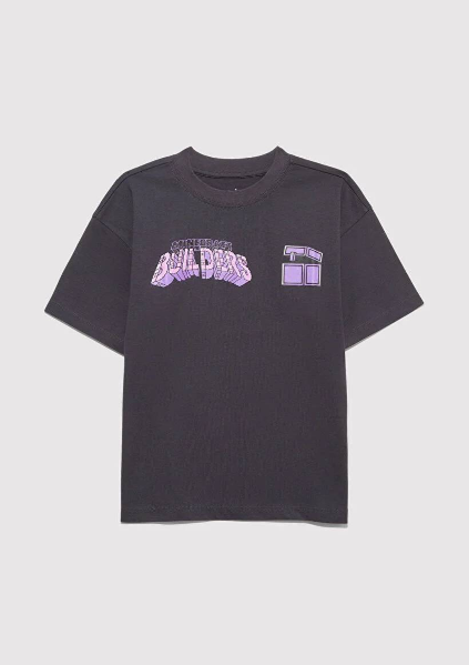 Resim Mavi Minecraft Baskılı Erkek Çocuk T-Shirt M6610379-70087