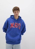 Resim Mavi Baskılı Erkek Sweat M067149-70907