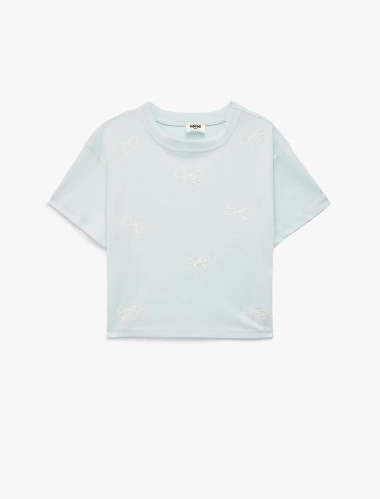 Resim Koton Kız Çocuk T-shirt 6SKG10041AK