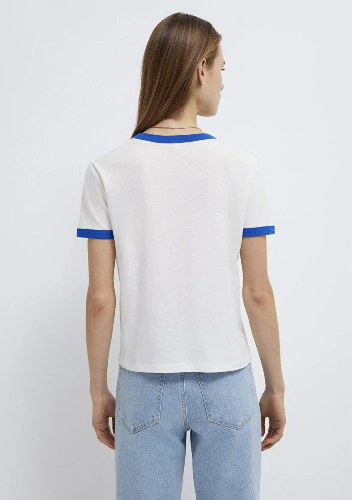 Resim Mavi Kadın T-shirt M1614089-70057