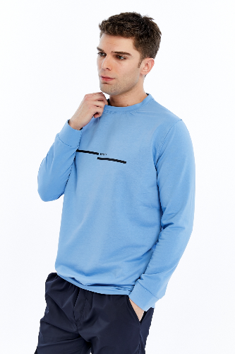 Resim Paul&More Erkek Sweat What Baskı 0 Yaka 2 İp