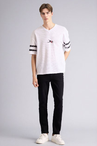 Resim Defacto Erkek T-shirt F8669AX/WT34