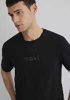 Resim Mavi Regular Erkek  T-shirt M0612732-900