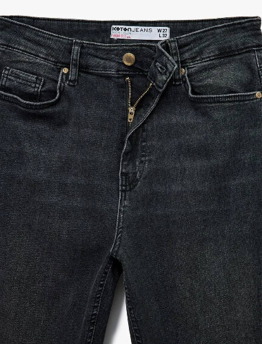 Resim Koton Kadın Jean Pantolon 6Wal40033Md