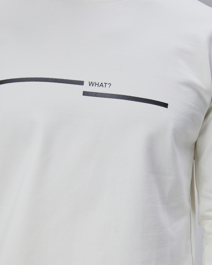 Resim Paul&More Erkek Sweat What Baskı 0 Yaka 2 İp