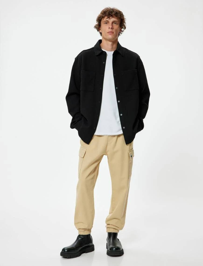 Resim Koton Erkek Kanvas Pantolon 5WAM40006HW