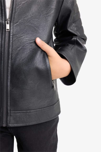 Resim Defacto Erkek Çocuk Deri Mont F6154A8/BK27