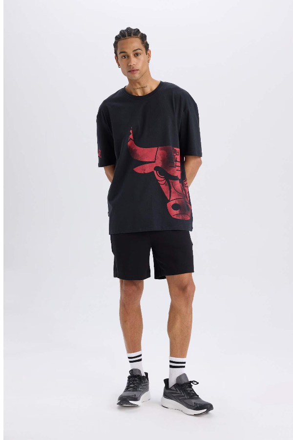 Resim Defacto Erkek  T-shirt B3889AX/BK34