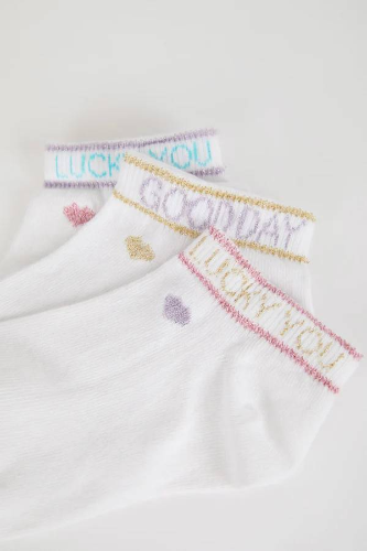 Resim Defacto Kız Çocu Kısa Çorap Z8811A6/WT1