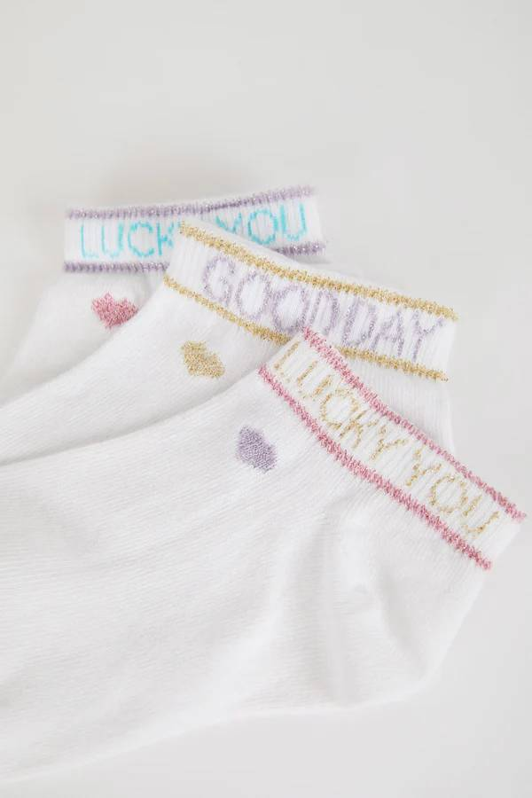 Resim Defacto Kız Çocu Kısa Çorap Z8811A6/WT1