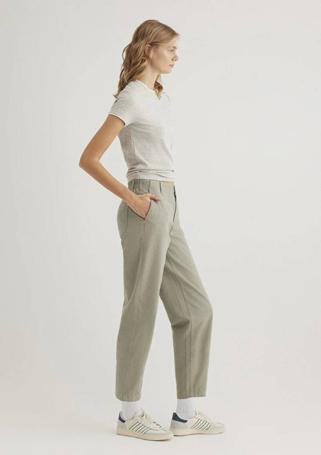 Resim Mavi  Kadın Kanvas Pantolon M1010649-71484