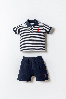 Resim U.S. Polo Assn Bebek Erkek Bebek Şort Takım Usb2907