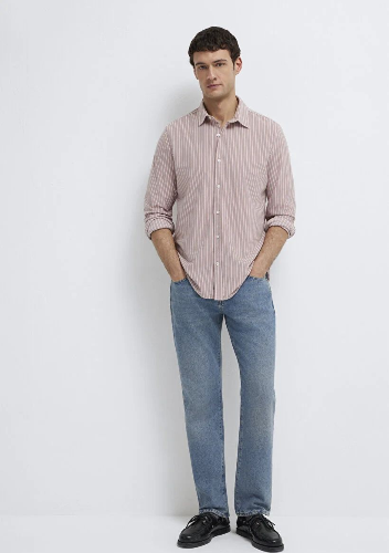 Resim Mavi Erkek Uzun Kol Gömlek M0211404-91578