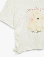 Resim Koton Kız Çocuk T-shirt 6SKG10264AK