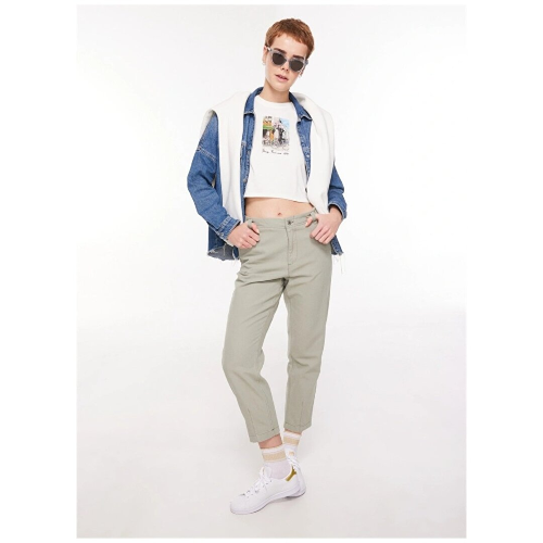 Resim Mavi  Kadın Kanvas Pantolon M1010649-71484