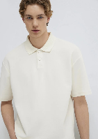 Resim Mavi Polo Yaka Erkek T-shirt M0613177-70056