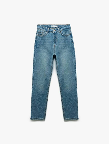 Resim Koton Kadın Jean Pantolon 6Wal40029Md