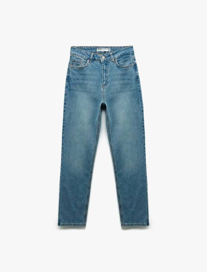 Resim Koton Kadın Jean Pantolon 6Wal40029Md
