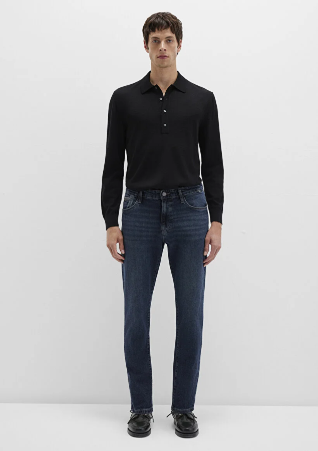 Resim Mavi Milan Space Erkek Jean Pantolon M0081090986