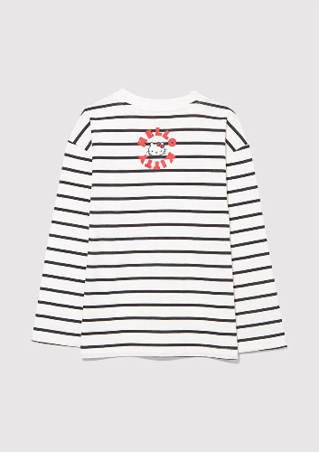 Resim Mavi Hello Kıtty Baskılı Uzun Kol Kız Çocuk T-Shirt M7610306-85308