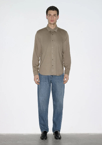 Resim Mavi Erkek Uzun Kol Gömlek M0210818-83866