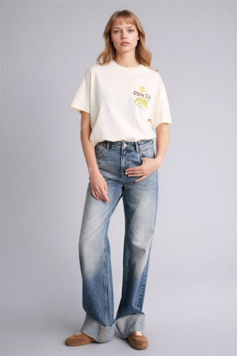 Resim Defacto Kadın T-shirt G2471AX/ER103