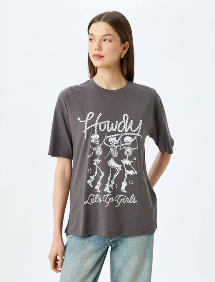 Resim Koton Kadın T-shirt 5SAL10036IK