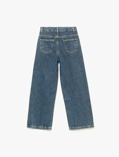 Resim Koton Kız Çocuk Jean Pantolon 6Wkg40029Ad