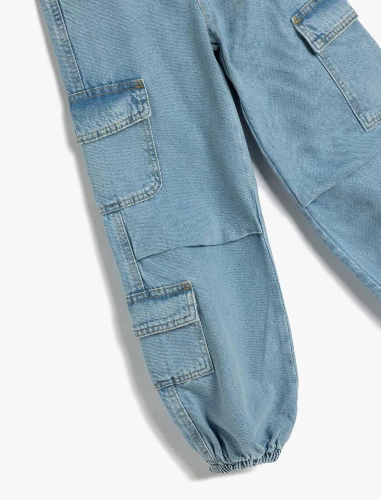 Resim Koton Kız Çocuk Jean Pantolon 5SKG40023AD