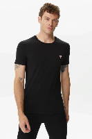 Resim Guess  Erkek  T-shirt M2YI24J1314-JBLK Cn Ss Core Tee Str