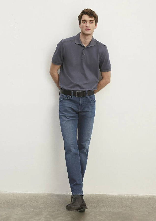 Resim Mavi Erkek Jean Pantolon M0042286546