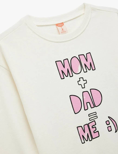 Resim Koton Kız Bebek Sweat 6Wmg10101Ak