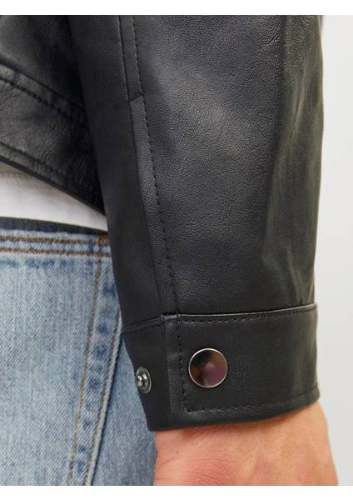 Resim Jack & Jones Jjedylan Pu Bıker Jacket Noos Erkek Deri Mont  ve Ceket 12261196