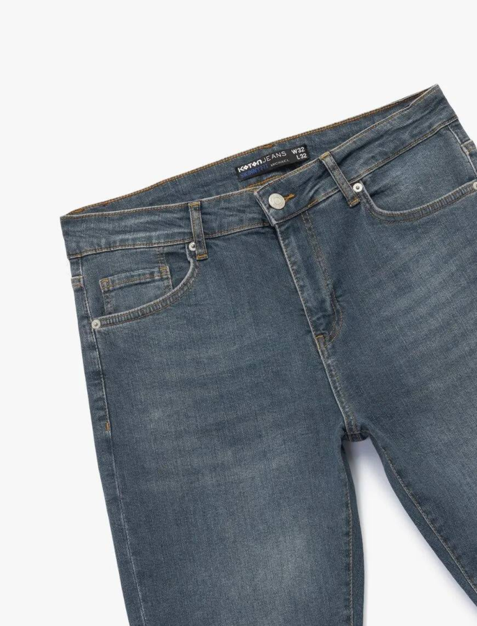 Resim Koton Erkek Jean Pantolon 6Wam40050Nd