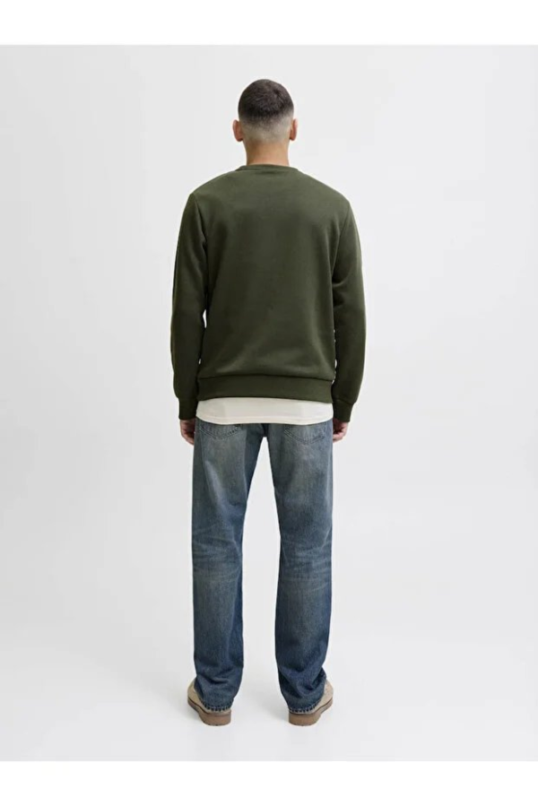 Resim Jack & Jones Jjmakoto Sweat Crew Neck Erkek Sweat 12278601