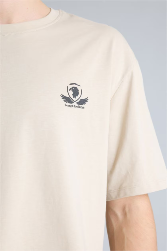 Resim Defacto Erkek T-shirt H2354AX/BG106