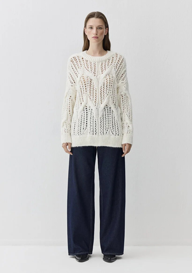 Resim Mavi Kadın Kazak M1710828-70057