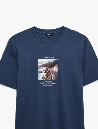 Resim Koton Erkek T-shirt 6SAM10113MK