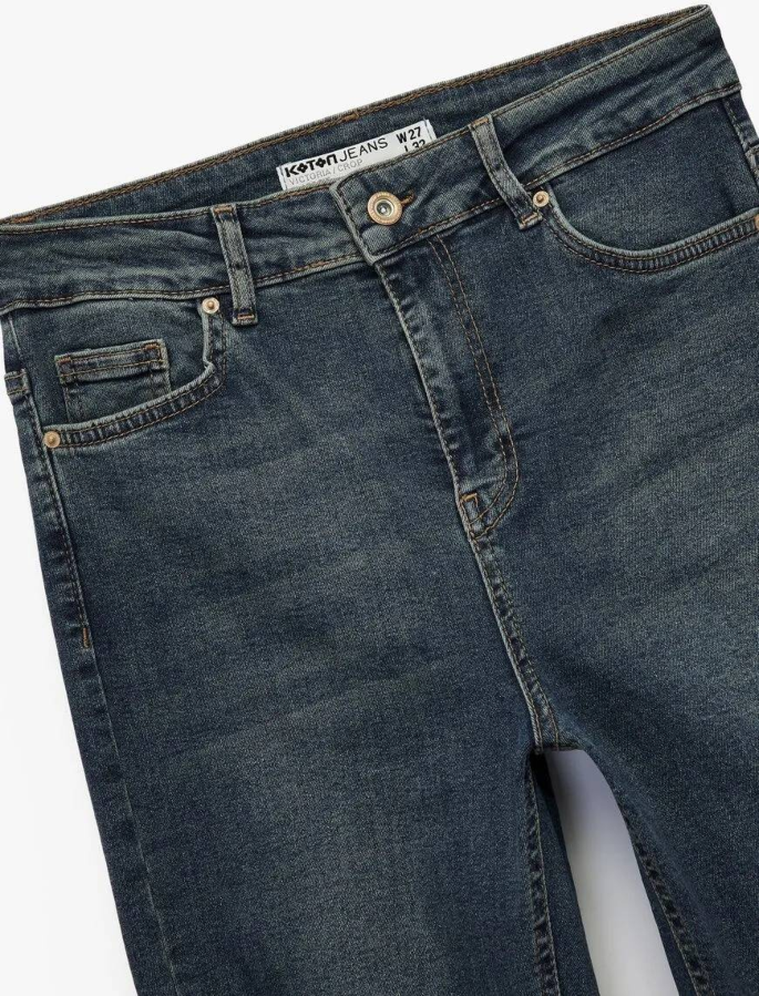 Resim Koton Kadın Jean Pantolon 6Wal40035Md