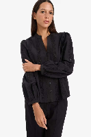 Resim Defacto Kadın Uzun Kol Gömlek E6531AX/BK27