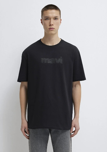 Resim Mavi Erkek Mavi Logo T-Shirt M0611807-900