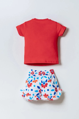 Resim U.S. Polo Assn Bebek Kız Bebek Şort Takım Usb2999