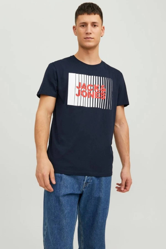 Resim Jack & Jones Jjecorp Logo Tee Play Ss O-Neck Noos Erkek T-shirt 12233999