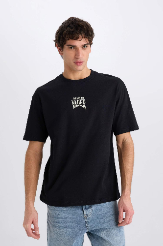 Resim Defacto Erkek  T-shirt D6786AX/BK81