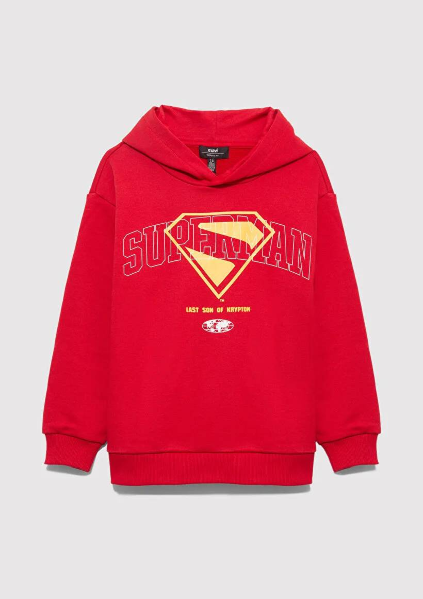 Resim Mavi Superman Baskılı Erkek Çocuk Sweat M6S10133-88016